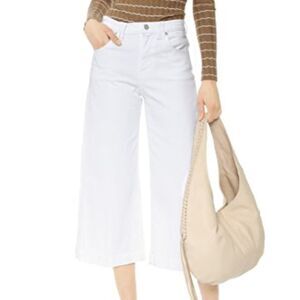 7 For All Mankind Culotte White Cropped Pants 28